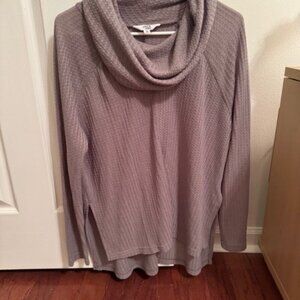 Grey, cowl neck, sweater, medium, JACK by BB Dakota